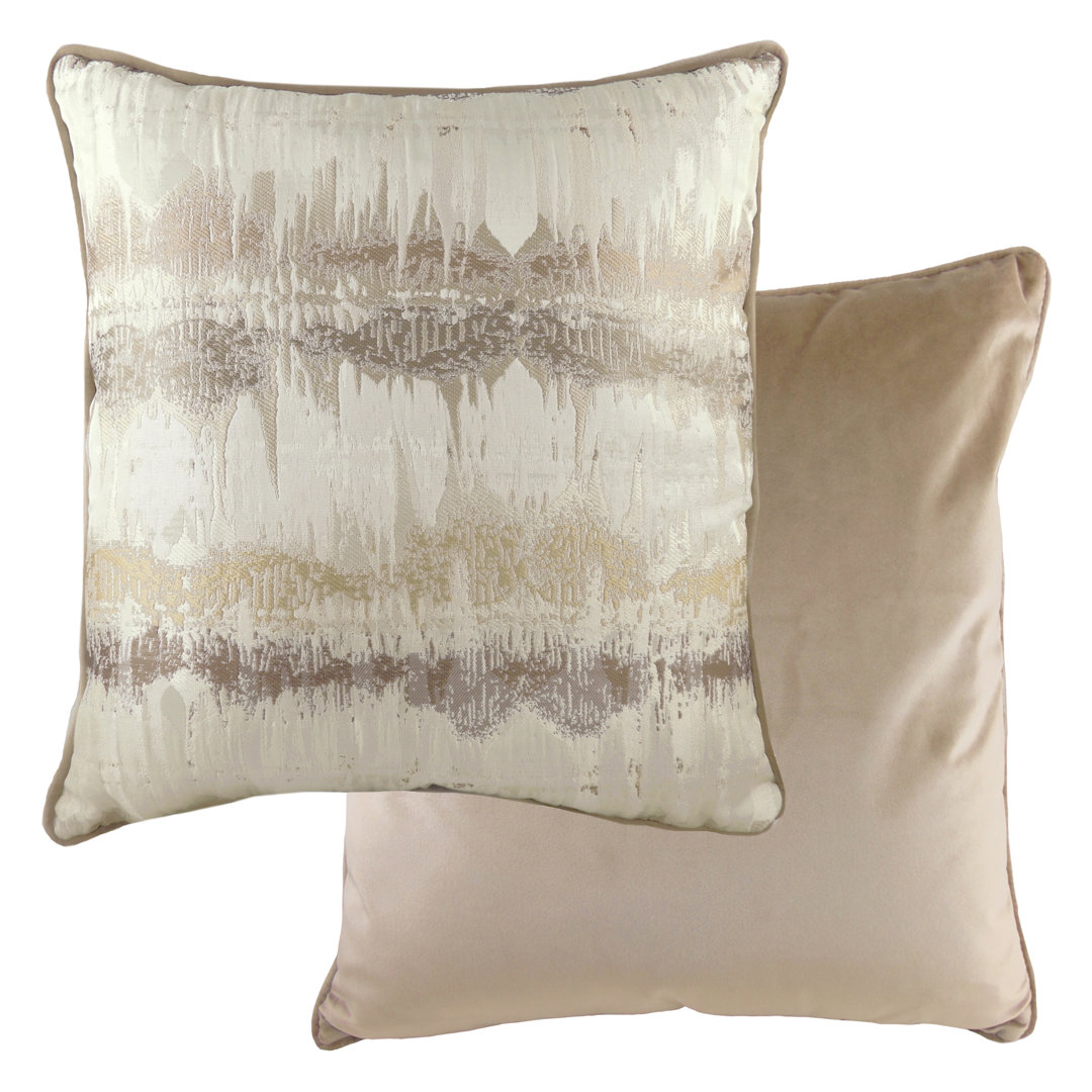 Evans Lichfield Abstract Scatter Cushion With Filling Mocha/Feather 56cm H x 56cm W x 1cm D